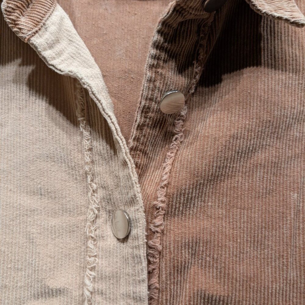 🧨🧨Pink Lily Corduroy Button Down Shirt Size Small - Picture 6 of 15